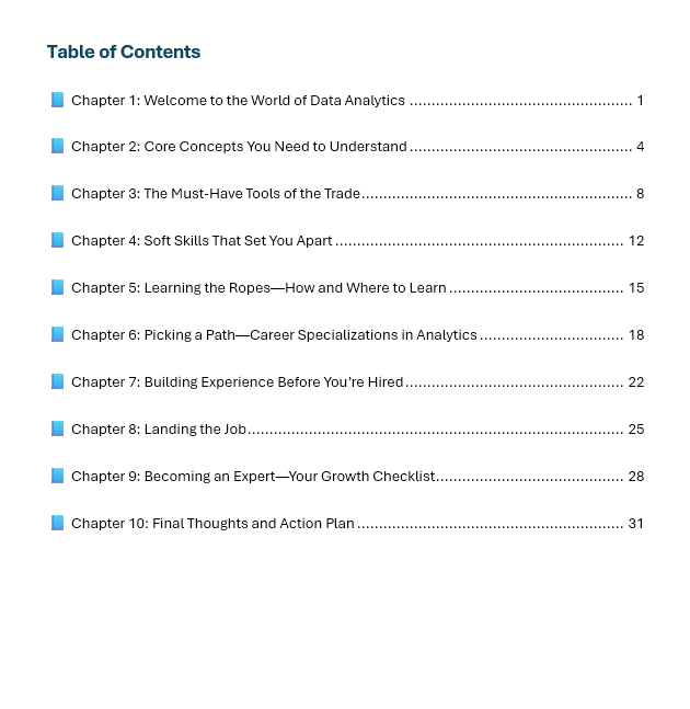 Data Analytics Launchpad: A Comprehensive Guide to Starting and Succeeding in Data Analytics